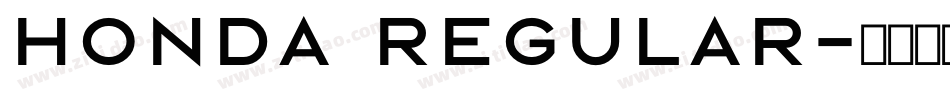 Honda Regular字体转换